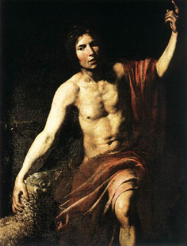 VALENTIN DE BOULOGNE St John the Baptist wet oil painting image
